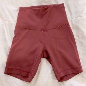 Lululemon Wunder Train High Shorts - Mauve/Pink